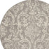 2' X 4' Gray Damask Power Loom Area Rug